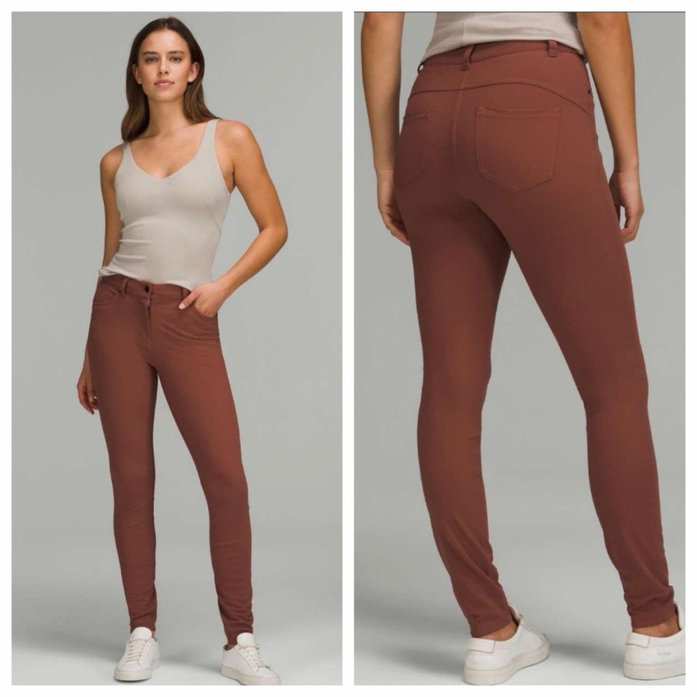 Lululemon Athletica| City Sleek Slim Fit 5 Pocket High Rise Pants Ancient Copper